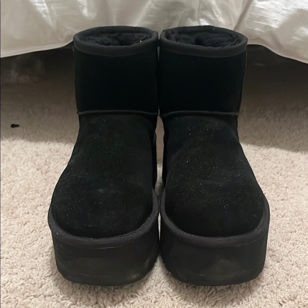 Women's Black Suede Boots